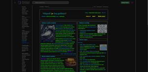 Screenshot of vikipedi koyu tema / tr-wikipedia dark theme
