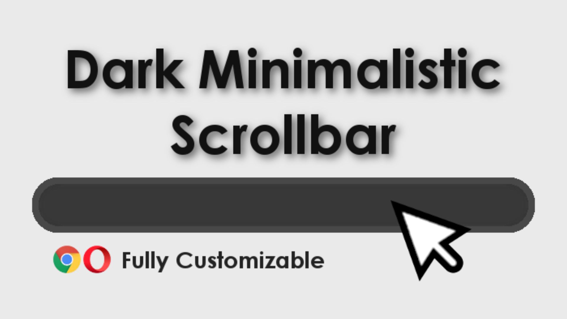 Screenshot of Dark Minimalistic Scrollbar