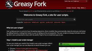 GreasyFork - Dark Theme screenshot