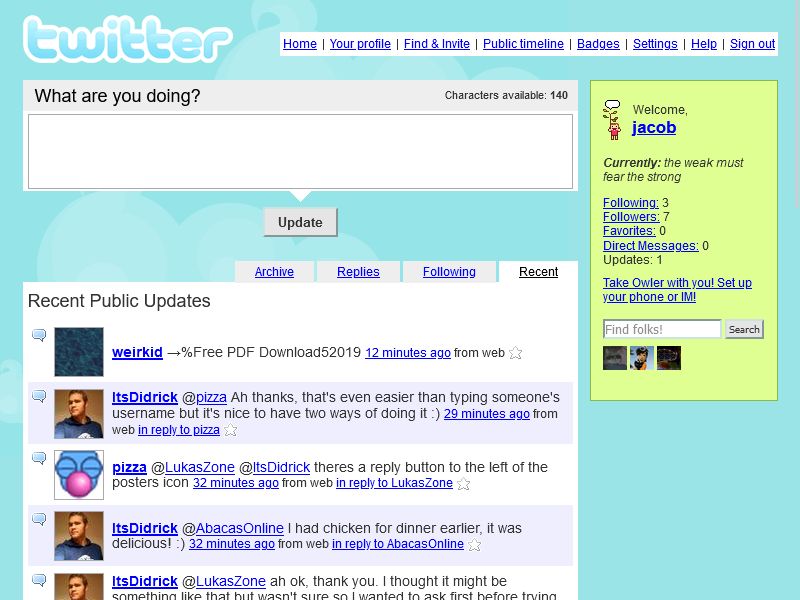 Screenshot of Owler with Twitter logo (+ more tweaks)