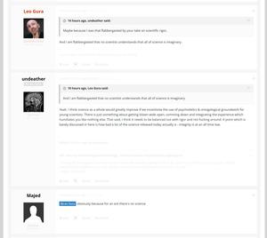 Screenshot of actualized.org - cleaner forum