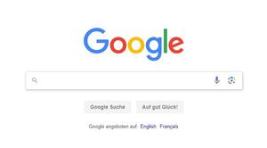 Screenshot of Google 2018 Search Page Recreation
