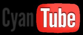 Screenshot of CyanTube YouTube styled logo