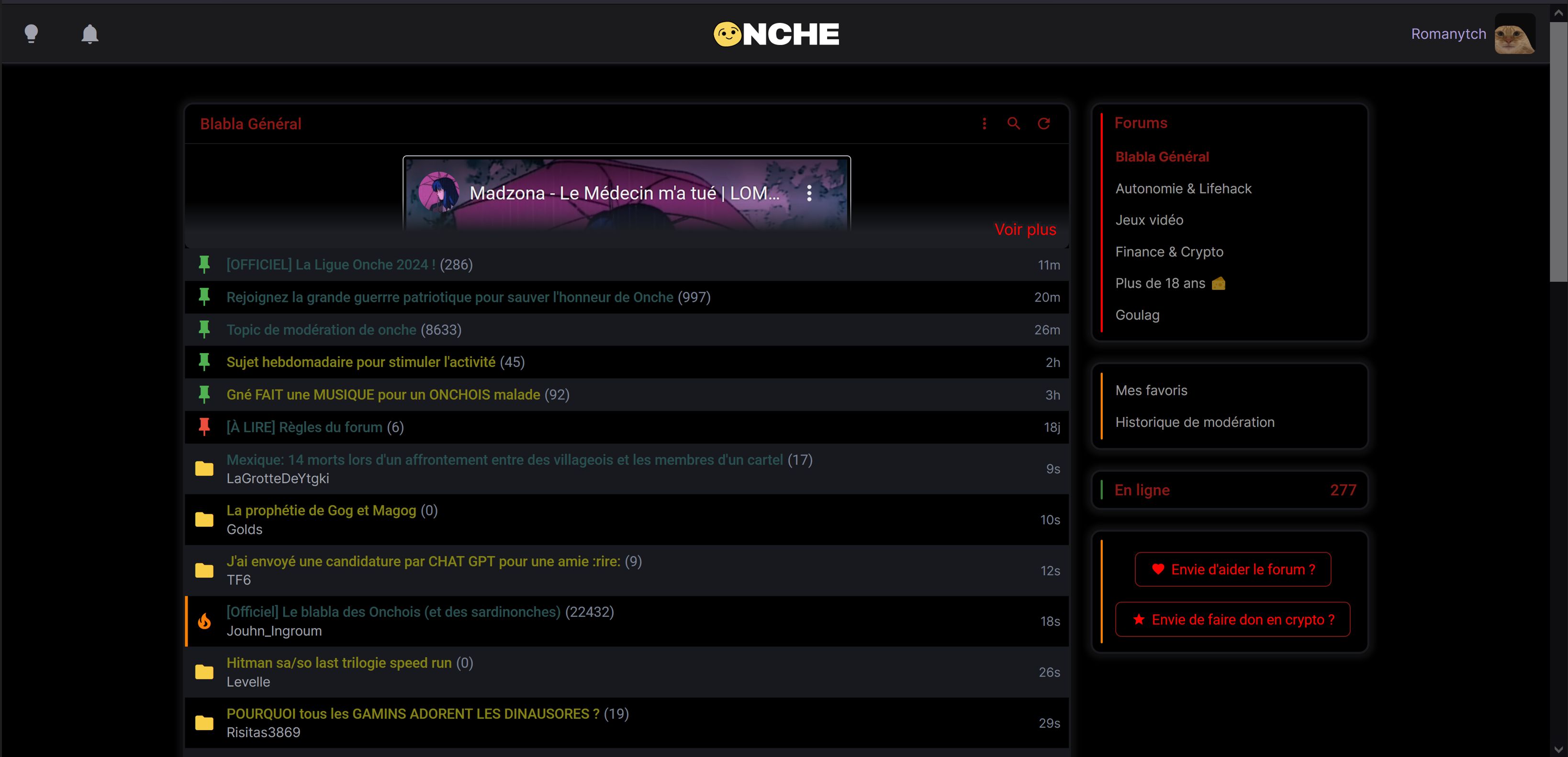 Screenshot of onche.org