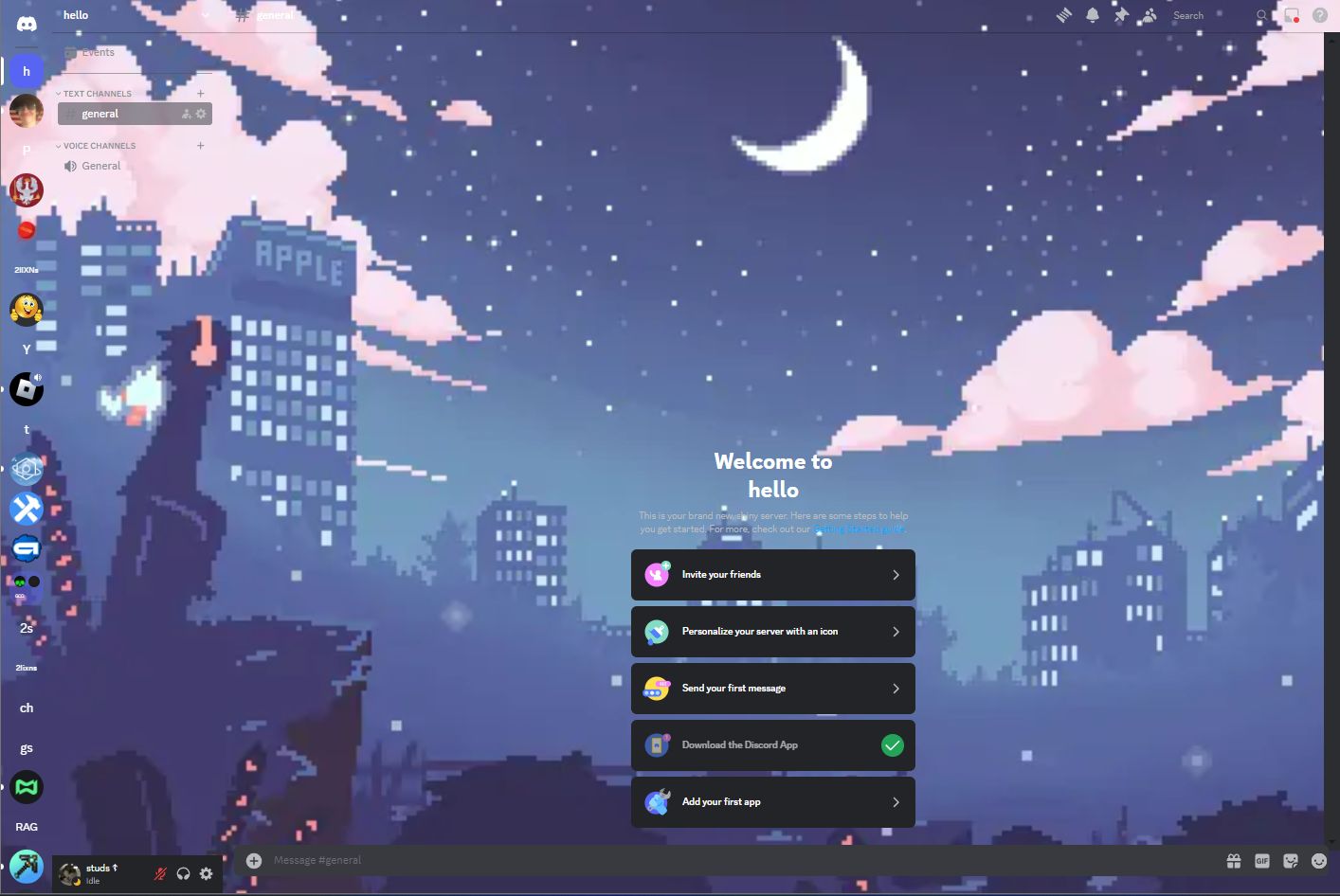 Screenshot of Cool Moon I Discord Theme