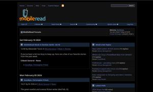 Screenshot of MobileRead.com Black Blue