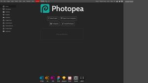 Screenshot of photopea.com - no ads