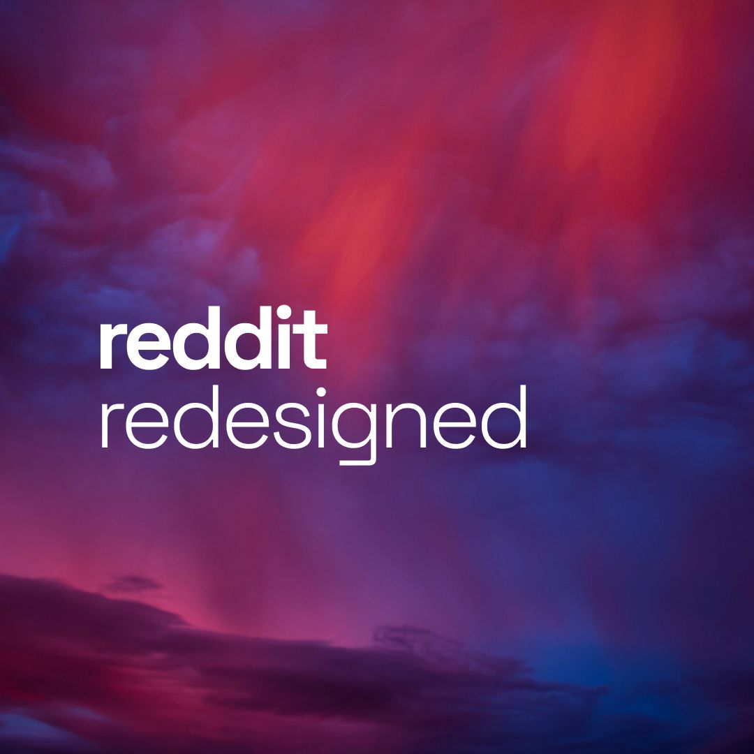 Screenshot of Reddit Redesigned