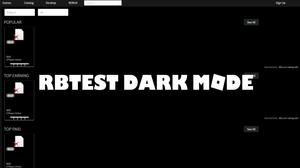 Screenshot of RBTEST DARK MODE