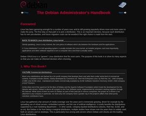 Screenshot of Debian Handbook