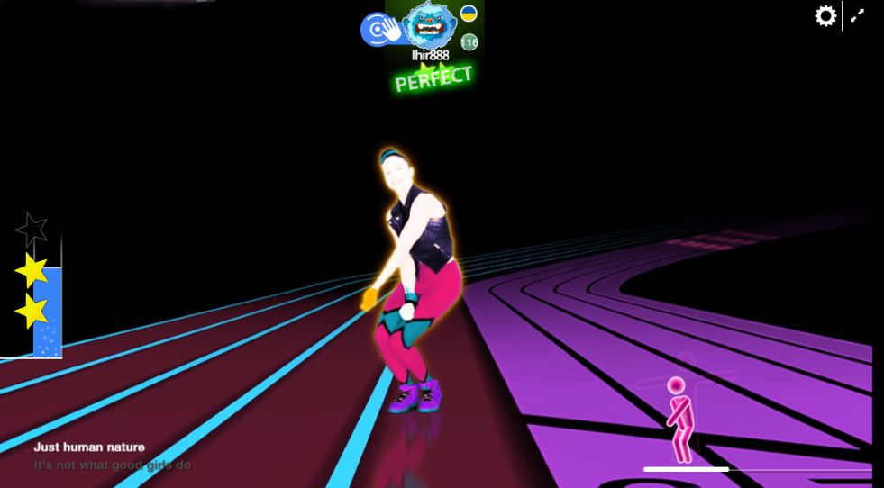 Screenshot of JUST DANCE NOW 2023