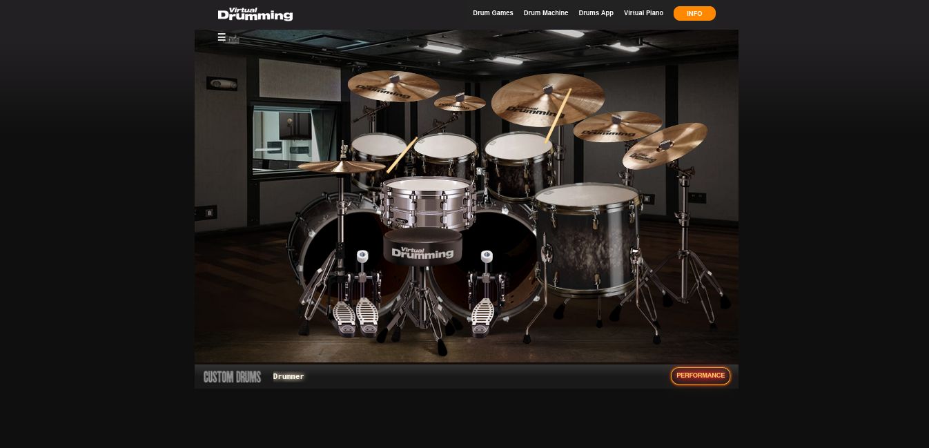 Screenshot of virtualdrumming simple custom