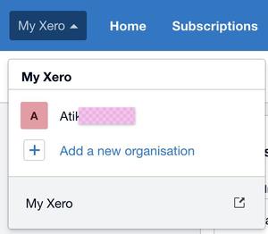 Screenshot of Xero, no demo company