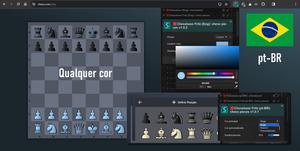 Screenshot of Chessbase Fritz (pt-BR): chess pieces