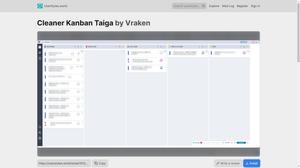 Screenshot of Cleaner Kanban Taiga