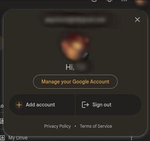 Screenshot of Dark Google Accounts