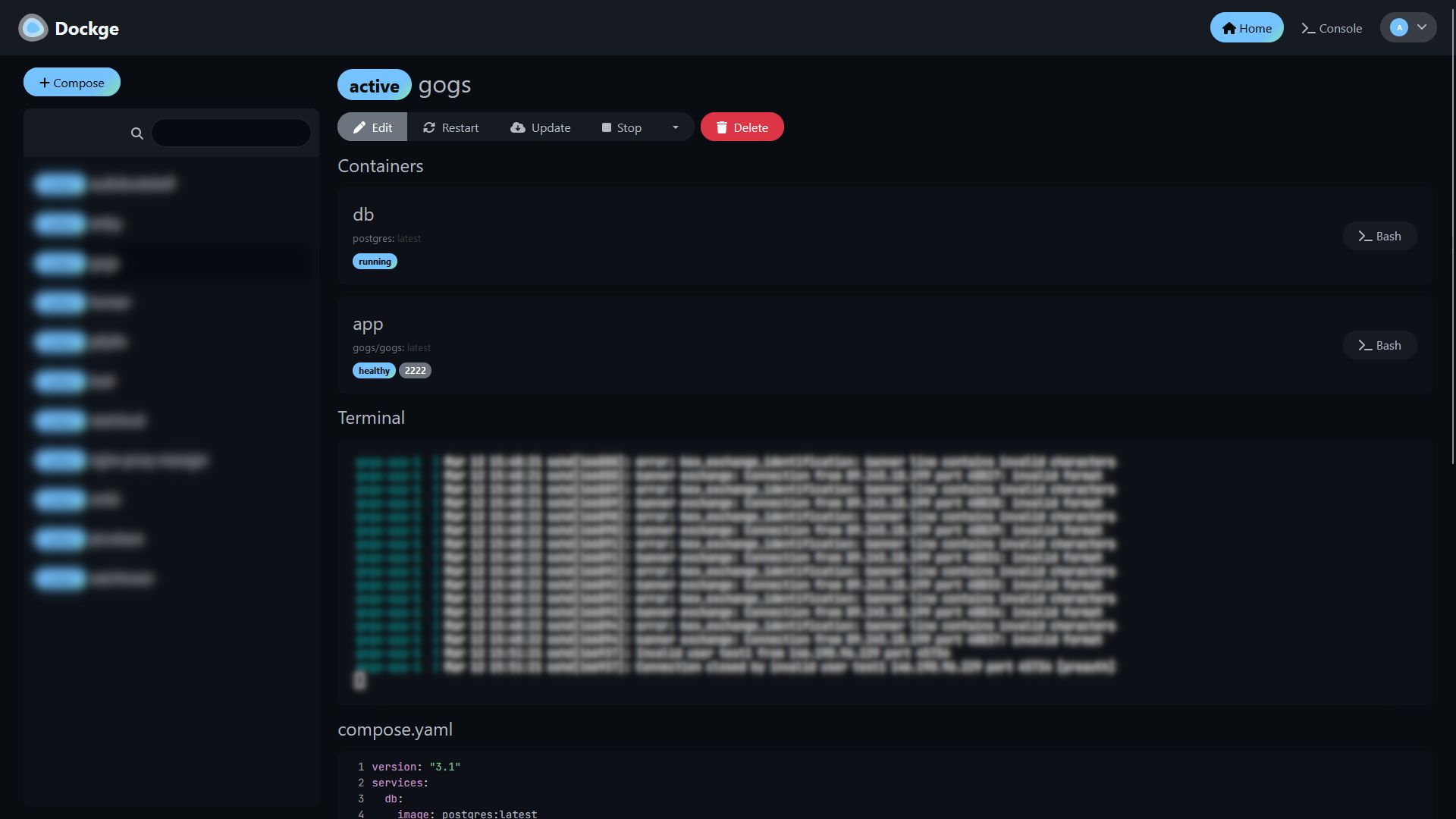 Screenshot of Two Column Layout