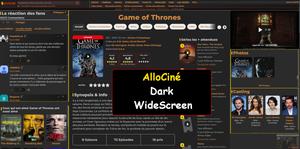 Screenshot of AlloCine Dark WideScreen v.4 (USw)