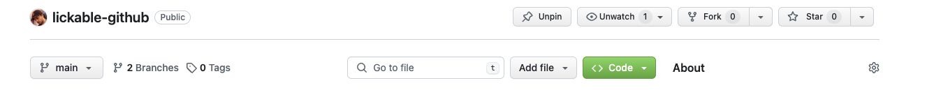 Screenshot of Lickable GitHub (WIP)