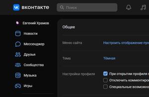 Screenshot of VK Desktop - mobile-like style