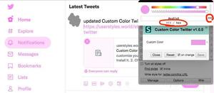 Custom Color Twitter screenshot