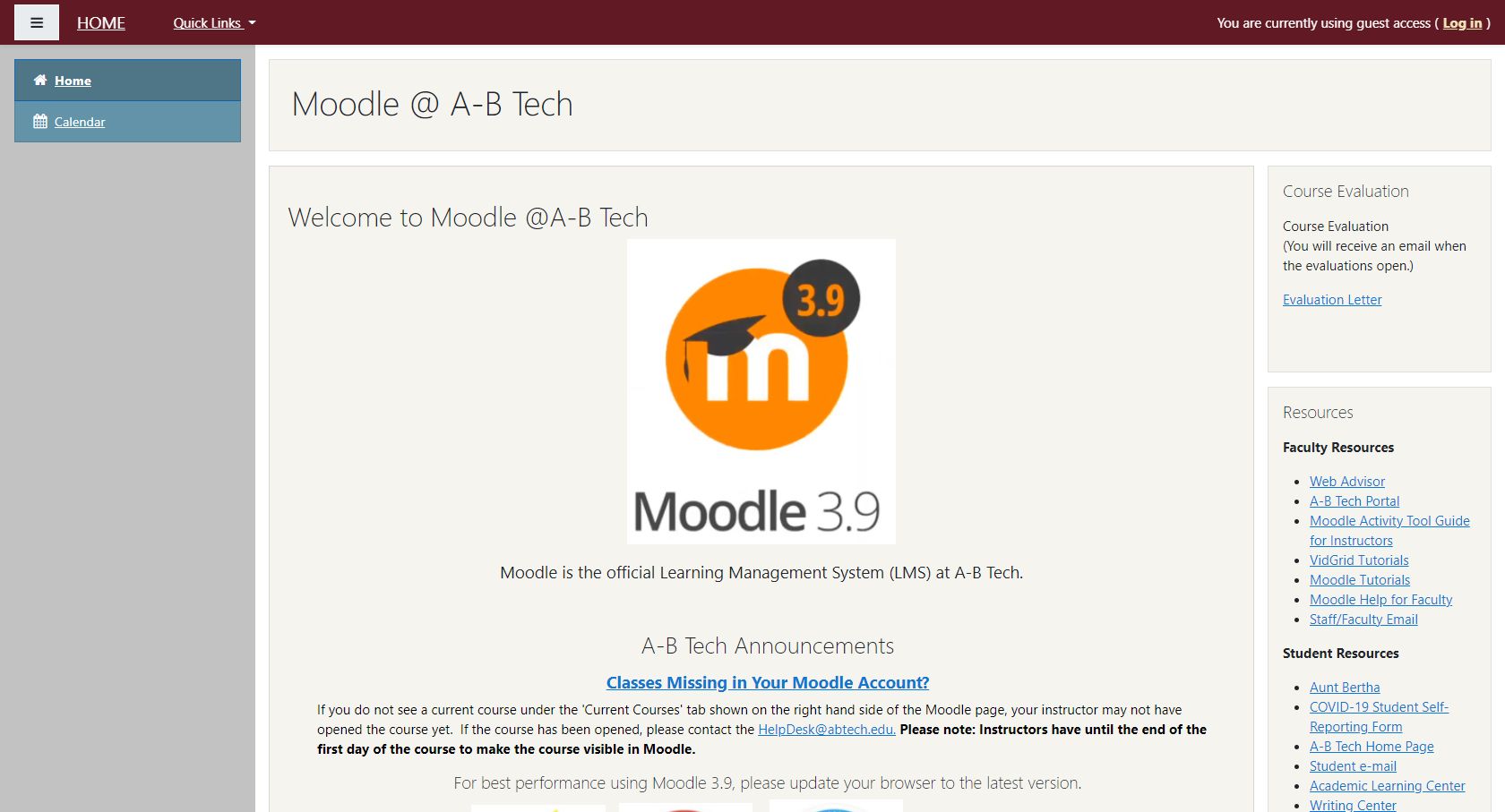 Screenshot of ABTech Moodle Styles (v4)