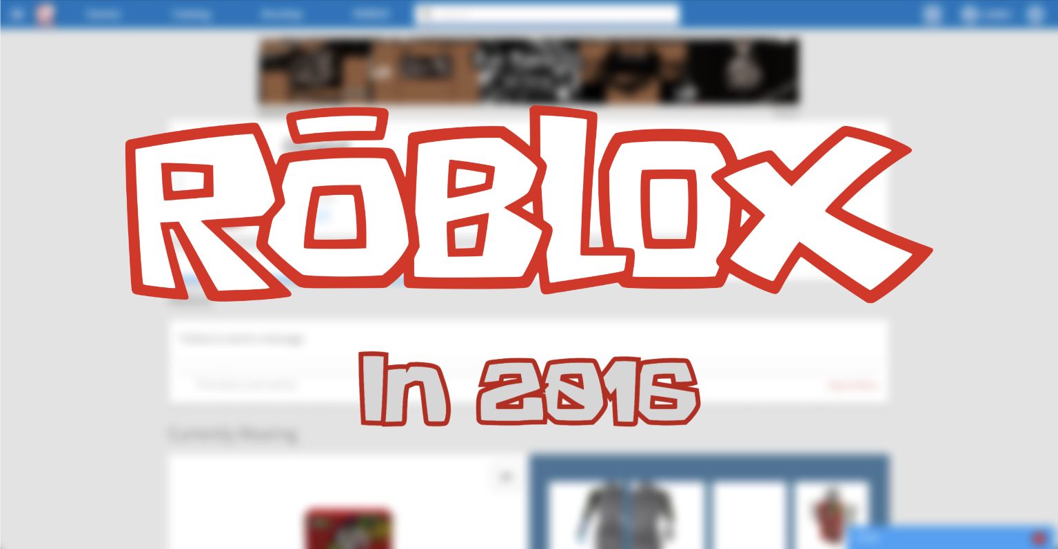 Screenshot of Roblox in 2016