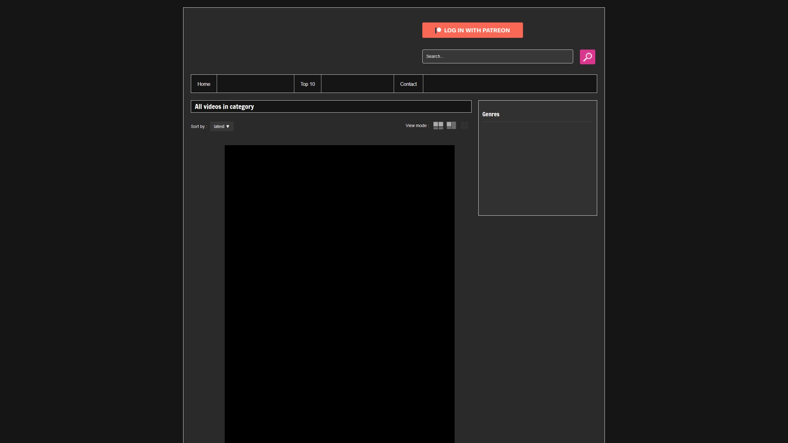 Screenshot of Xanimeporn Dark Theme