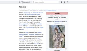 Screenshot of Wikipedia Minimal MinervaNeue