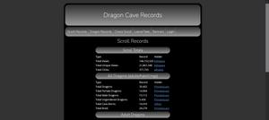 Screenshot of DC Records - Dark Mode