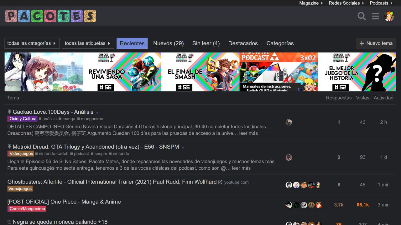 Screenshot of pacot.es XXL