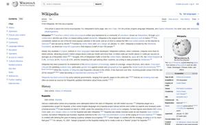 Screenshot of Big Wikipedia