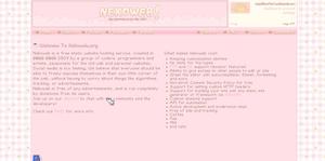 Screenshot of nekowebShortcake