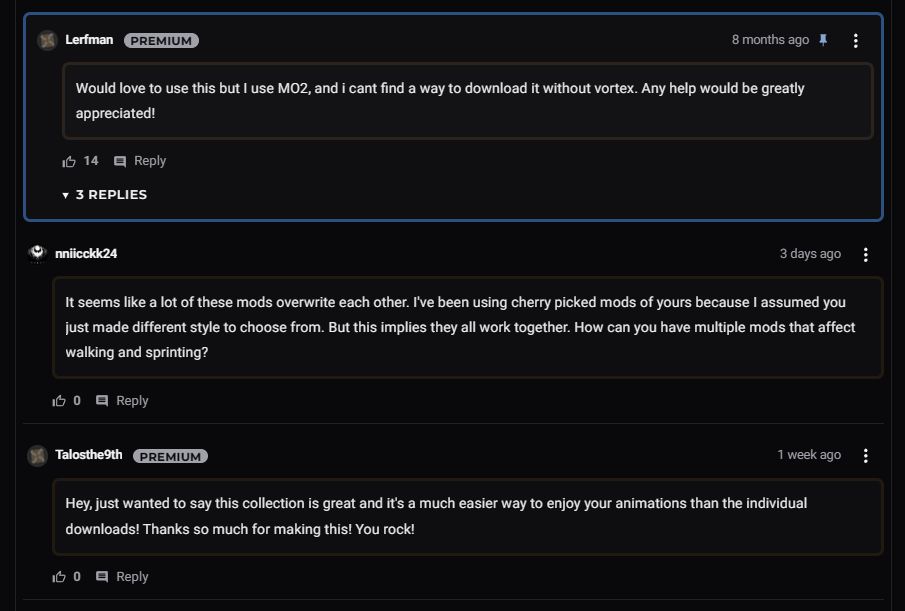 Screenshot of Bell's Nexus Comment Restyle