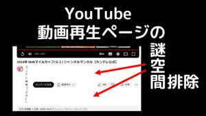 Screenshot of YouTube 動画再生ページの謎空間排除