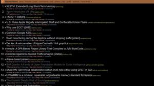 Screenshot of OLED Pro Deep Black theme for Hacker News