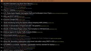 Screenshot of Hacker News  ×  OLED Pro Deep Black Dark Theme