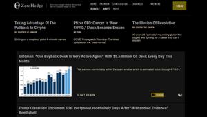 Screenshot of ZeroHedge  ×  OLED Pro Deep Black Dark Theme