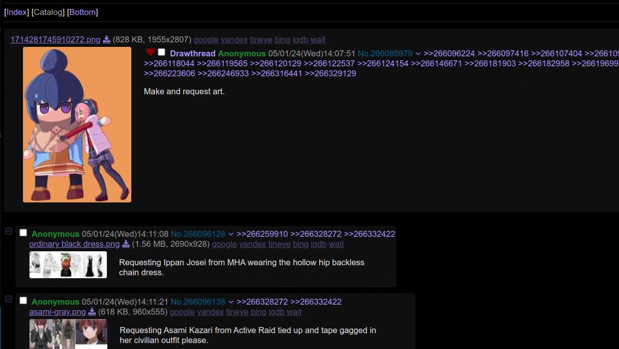 Screenshot of 4Chan × OLED Pro Deep Black Dark Theme