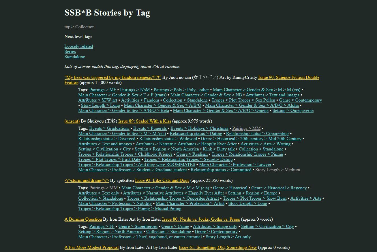 Screenshot of www.s2b2search.com - dark green