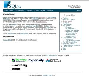 Screenshot of SQLite docs readable