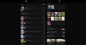 Screenshot of AniList Dark Mode (Black)