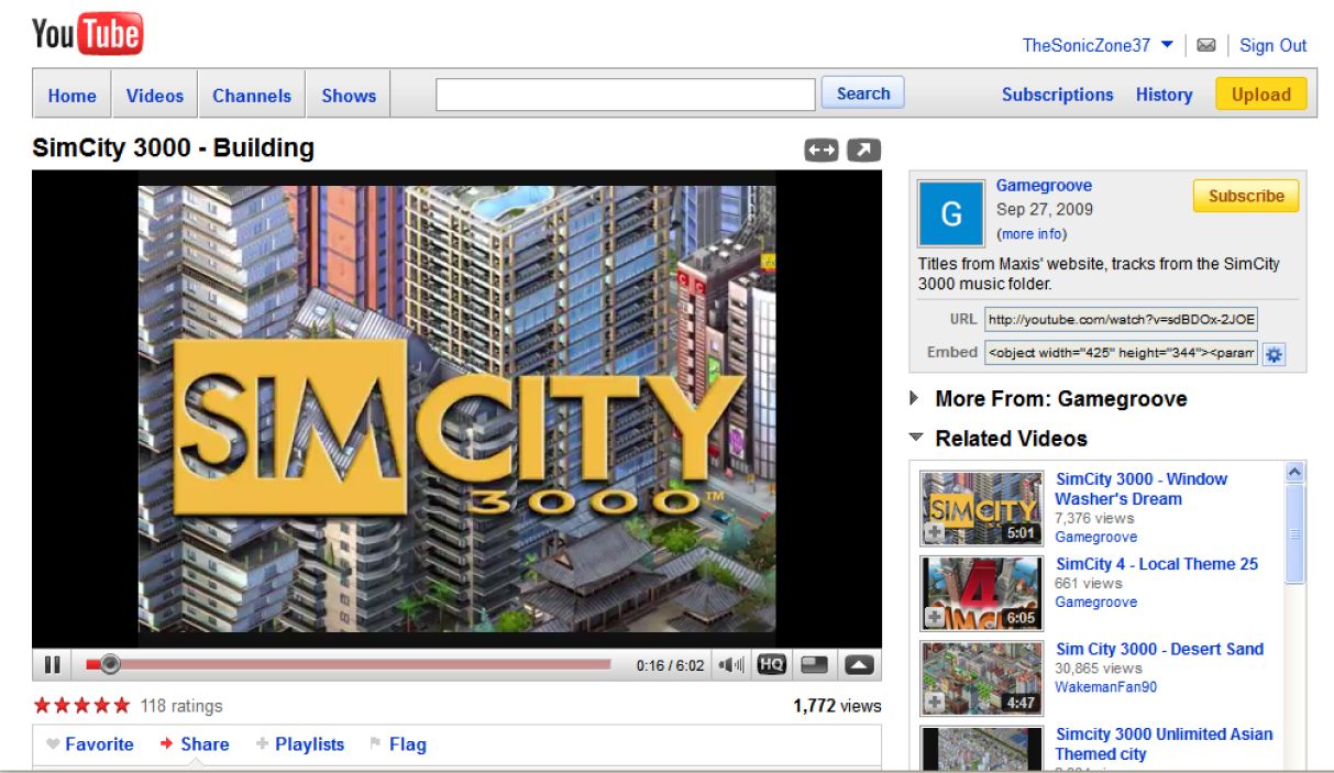 Screenshot of YT2009 - Mid 2009