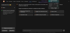 Screenshot of DuckDuckGo AI Chat responsive + customizations