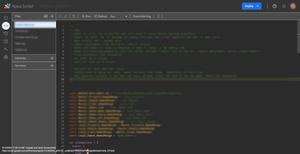 Screenshot of Google Apps Script editor