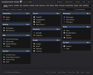 Screenshot of Bookmark Ninja Modernization Visualization