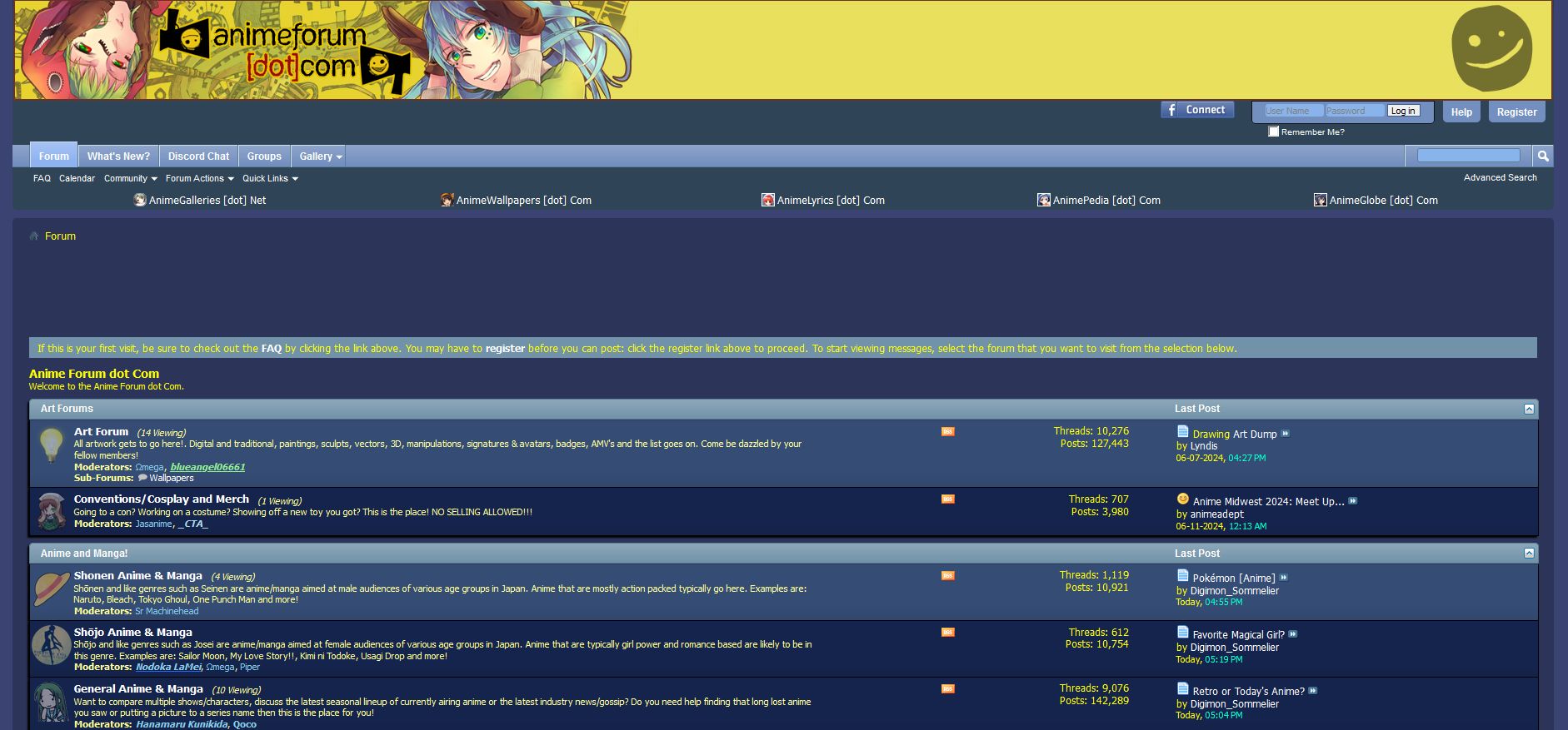 Screenshot of AnimeForum 2011