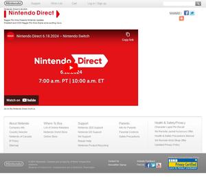 Screenshot of Nintendo Direct 2011