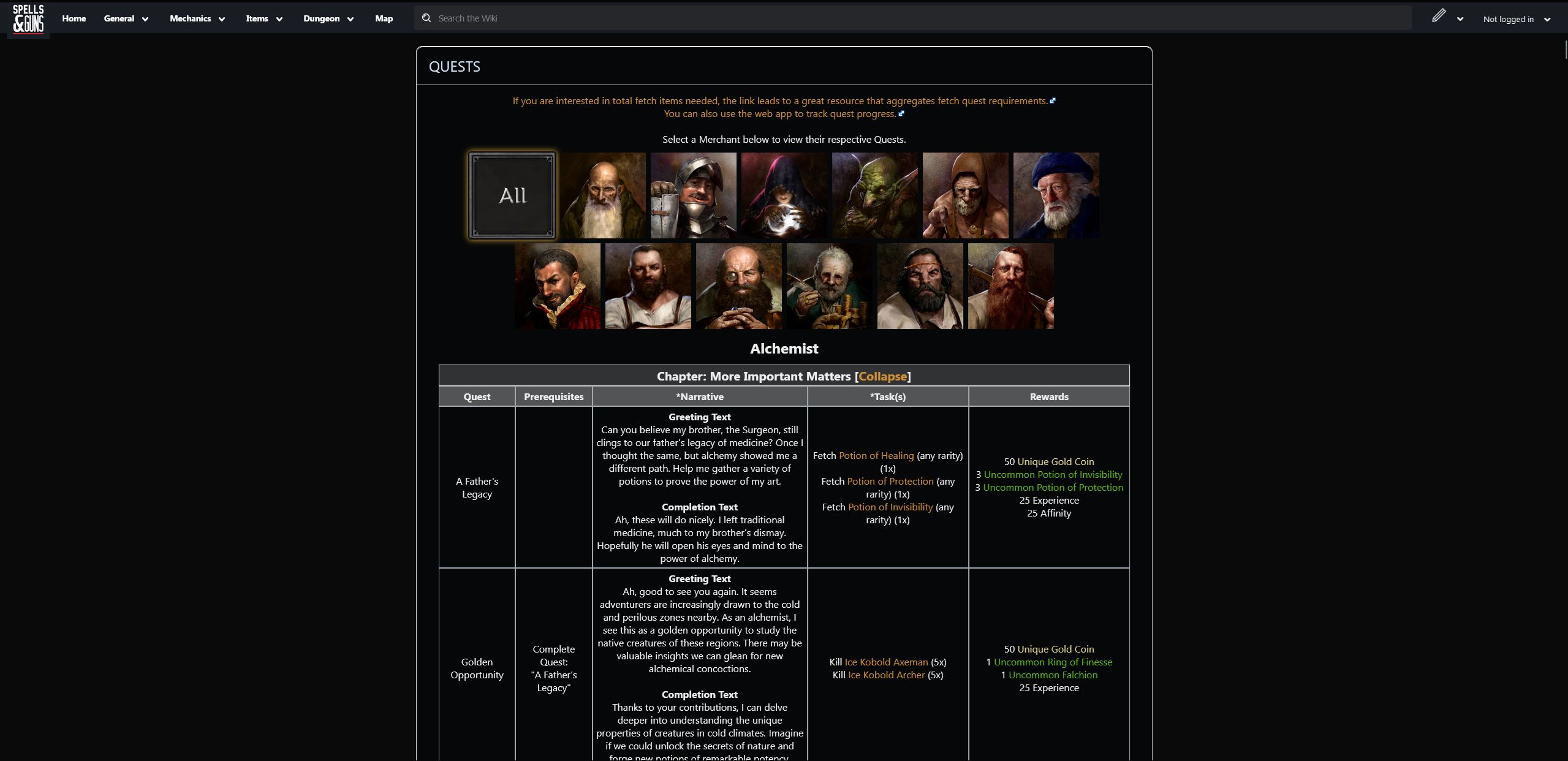 Screenshot of Clean Dark and Darker Wiki