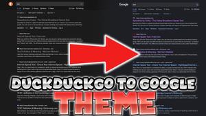 Screenshot of Google Theme for Duckduckgo (Darkmode)